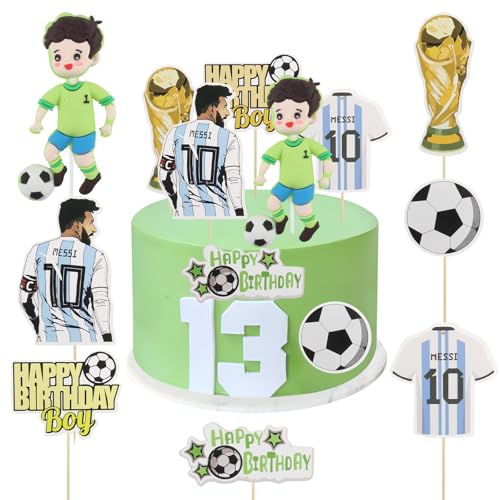 JINXIAN 7 Stück Geburtstagsdeko Fussball Tortendeko Fussball Figuren Fussball Deko Geburtstag Kinder für Junge Fußball Sport Thema Geburtstag Party Deko JINXIAN 7 Stück Geburtstagsdeko Fussball Tortendeko Fussball Figuren Fussball Deko Geburtstag Kinder für Junge Fußball Sport Thema Geburtstag Party Deko von JINXIAN
