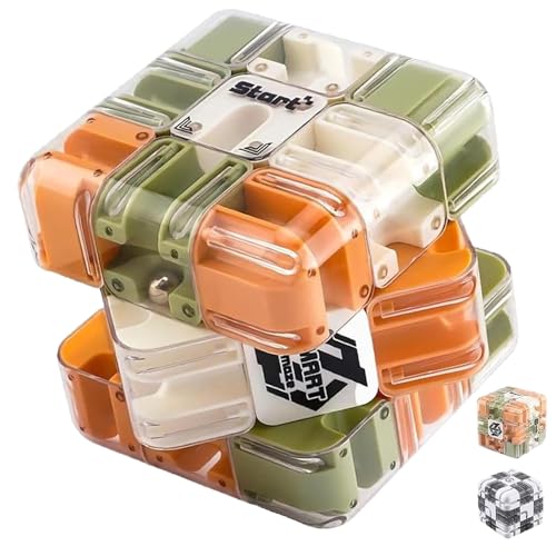 Großes Labyrinth, 3D-Puzzle, Labyrinth-Würfel, 3D-Zauber-Labyrinthball & -Würfel, spannendes Denkspiel zum Stressabbau und zur Entwicklung des logischen Denkvermögens (1 PCS-A) von JIOFUGH