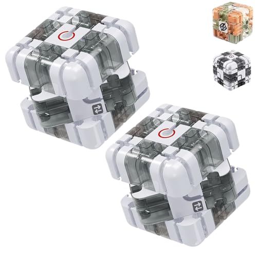 Großes Labyrinth, 3D-Puzzle, Labyrinth-Würfel, 3D-Zauber-Labyrinthball & -Würfel, spannendes Denkspiel zum Stressabbau und zur Entwicklung des logischen Denkvermögens (2 PCS-B) von JIOFUGH