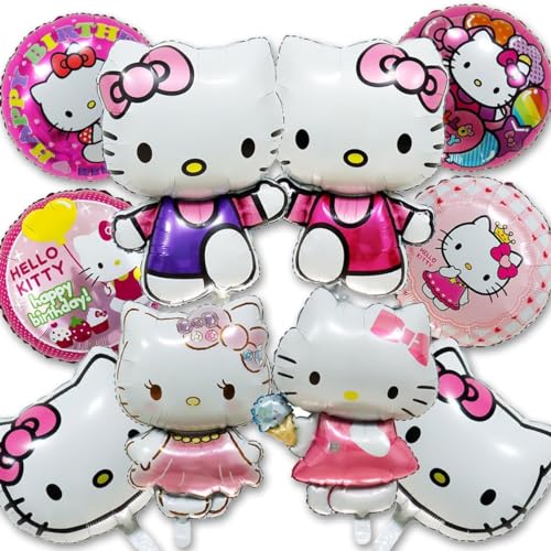 Cartoon Ballon Geburtstagsdeko,Kindergeburtstag Ballon Set,Geburtstagsparty Ballon,Ballon Party Deko für Kinder,Geburtstagsdeko Folienballon,Cartoon Ballon für Mädchen Geburtstagsfeier (A) von JIOLINK