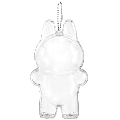 Schutzhülle Display Case für Monsters Puppen Stehen Transparente Vitrine mit Schlüsselanhänger von JIOLINK