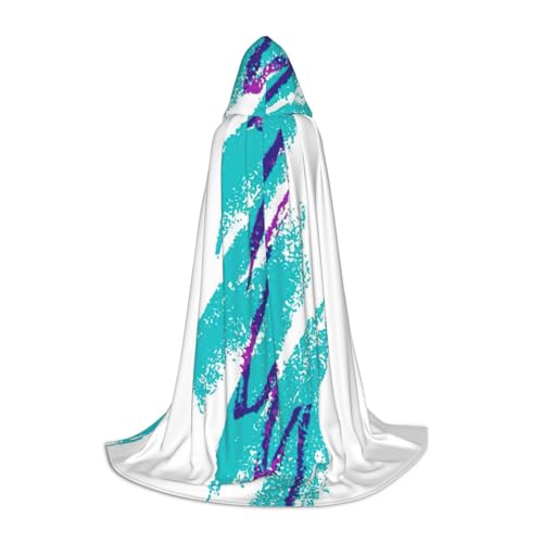 JIPOFD 90er-Jahre-Cup-Design, langer Umhang für Halloween-Umhang, Kostüme, Kapuzenumhang, Maskerade, Kostüm von JIPOFD