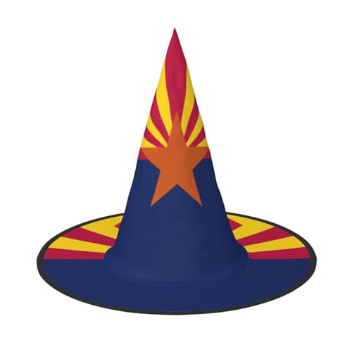 JIPOFD Arizona Staatsflagge Halloween Hexenkostüm Zubehör Spitzkappe Hexenhut Faltbare Halloween Hüte 2 Stück JIPOFD Arizona Staatsflagge Halloween Hexenkostüm Zubehör Spitzkappe Hexenhut Faltbare Halloween Hüte 2 Stück von JIPOFD