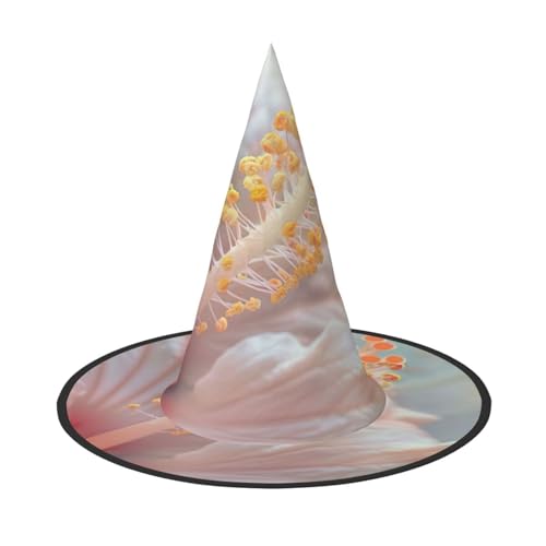 JIPOFD Blume Halloween Hexe Kostüm Zubehör Spitzkappe Hexenhut Faltbare Halloween Hüte 2 Stück von JIPOFD