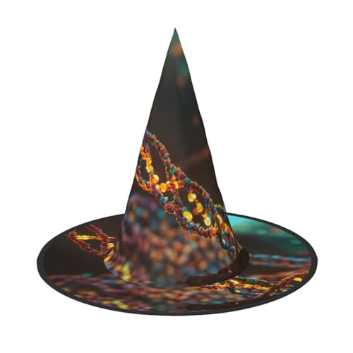 JIPOFD DNA Kette Foto Halloween Hexe Kostüm Zubehör Spitzkappe Hexenhut Faltbare Halloween Hüte 2 Stück JIPOFD DNA Kette Foto Halloween Hexe Kostüm Zubehör Spitzkappe Hexenhut Faltbare Halloween Hüte 2 Stück von JIPOFD