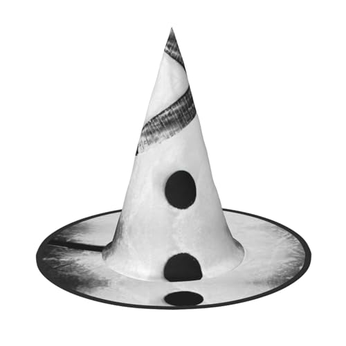 JIPOFD Eishockey Kunst Halloween Hexenkostüm Zubehör Spitzkappe Hexenhut Faltbare Halloween Hüte 2 Stück von JIPOFD