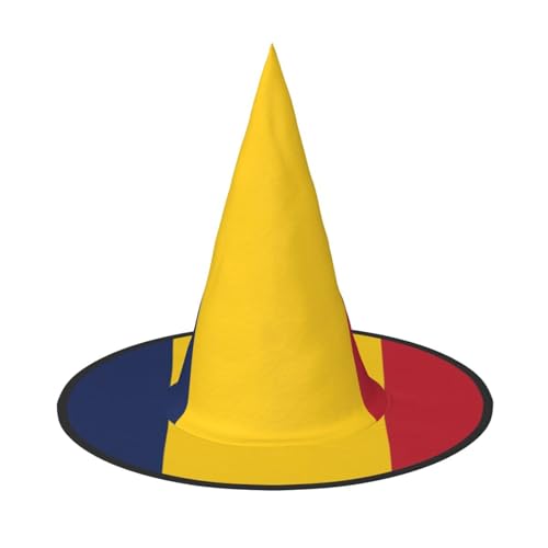 JIPOFD Flagge des Tschad Halloween Hexenkostüm Zubehör Spitzkappe Hexenhut Faltbare Halloween Hüte 2 Stück JIPOFD Flagge des Tschad Halloween Hexenkostüm Zubehör Spitzkappe Hexenhut Faltbare Halloween Hüte 2 Stück von JIPOFD