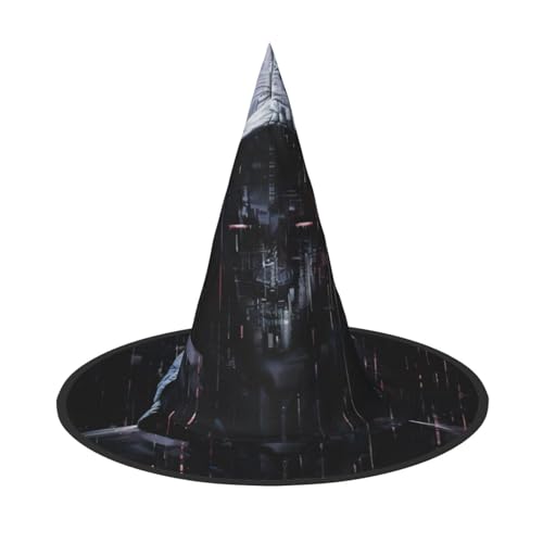 JIPOFD Hacker-Ära Halloween Hexenkostüm Zubehör Spitzkappe Hexenhut Faltbare Halloween Hüte 2 Stück JIPOFD Hacker-Ära Halloween Hexenkostüm Zubehör Spitzkappe Hexenhut Faltbare Halloween Hüte 2 Stück von JIPOFD