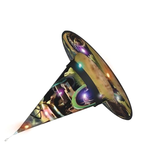 JIPOFD Hexenhüte für Damen, Motiv: alter Traktor, Foto, Bauernhof, für Halloween, Party, Maskerade, Cosplay, Kostüm, Zubehör und den täglichen Urlaub von JIPOFD