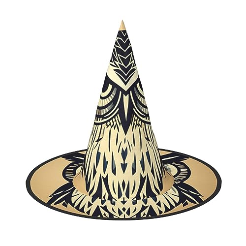JIPOFD Niedliche Eule Halloween Hexe Kostüm Zubehör Spitzkappe Hexenhut Faltbare Halloween Hüte 2 Stück JIPOFD Niedliche Eule Halloween Hexe Kostüm Zubehör Spitzkappe Hexenhut Faltbare Halloween Hüte 2 Stück von JIPOFD