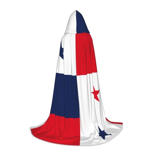 JIPOFD Panama-Flagge, langer Umhang mit Kapuze, für Halloween-Umhang, Kostüme, Kapuzenumhang, Maskerade, Kostüm JIPOFD Panama-Flagge, langer Umhang mit Kapuze, für Halloween-Umhang, Kostüme, Kapuzenumhang, Maskerade, Kostüm von JIPOFD