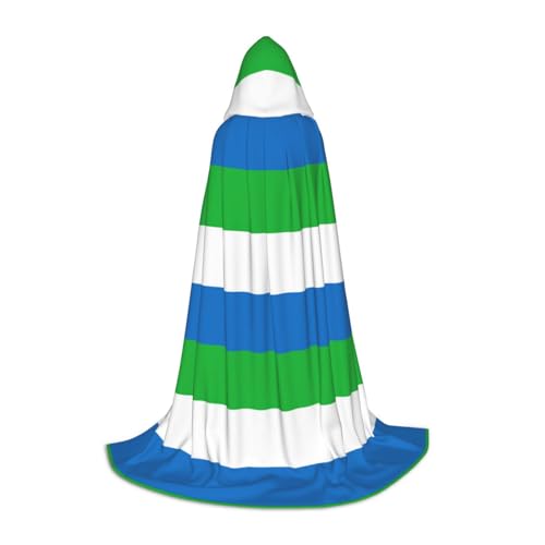 JIPOFD Sierra Leone Kapuzenumhang mit Flagge, langer Umhang für Halloween-Umhang, Kostüme, Kapuzenumhang, Maskerade, Kostüm JIPOFD Sierra Leone Kapuzenumhang mit Flagge, langer Umhang für Halloween-Umhang, Kostüme, Kapuzenumhang, Maskerade, Kostüm von JIPOFD