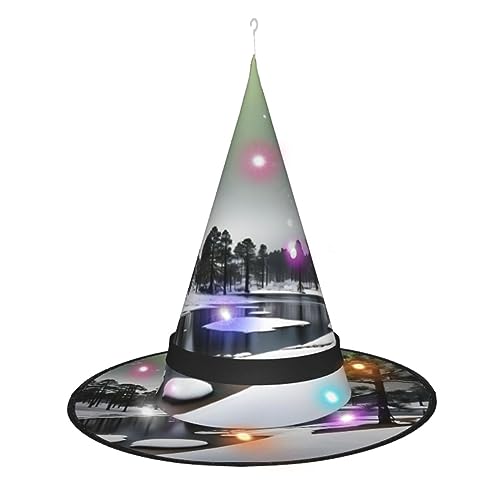 JIPOFD Tannennadelbaum Winter Damen Hexenhüte für Halloween Party Maskerade Cosplay Kostüm Zubehör und den täglichen Urlaub von JIPOFD