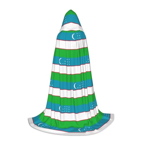 JIPOFD Umhang mit Kapuze und Flagge der Republik Usbekistan, langer Umhang für Halloween-Umhang, Kostüme, Kapuzenumhang, Maskerade, Kostüm JIPOFD Umhang mit Kapuze und Flagge der Republik Usbekistan, langer Umhang für Halloween-Umhang, Kostüme, Kapuzenumhang, Maskerade, Kostüm von JIPOFD