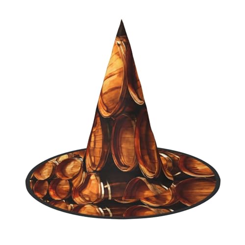 JIPOFD Weinkorken Halloween Hexenkostüm Zubehör Spitzkappe Hexenhut Faltbare Halloween Hüte 2 Stück JIPOFD Weinkorken Halloween Hexenkostüm Zubehör Spitzkappe Hexenhut Faltbare Halloween Hüte 2 Stück von JIPOFD