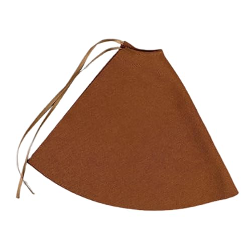 JISADER 1/12 Actionfigur Cape Cosplay Tentitume Stretched Fashion Dress Kostüm, Miniaturkleidung für 6 Zoll Figur, Kaffee von JISADER