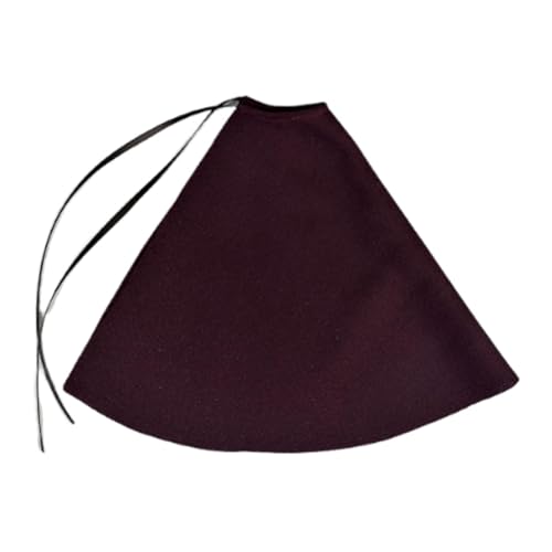 JISADER 1/12 Actionfigur Cape Cosplay Tentitume Stretched Fashion Dress Kostüm, Miniaturkleidung für 6 Zoll Figur, dunkler Kaffee JISADER 1/12 Actionfigur Cape Cosplay Tentitume Stretched Fashion Dress Kostüm, Miniaturkleidung für 6 Zoll Figur, dunkler Kaffee von JISADER