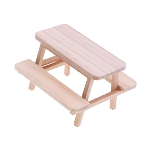 JISADER 1/12 Puppenhaus Esstisch Stuhl Modell Holz Tisch Hocker Modell Szenen Mini JISADER 1/12 Puppenhaus Esstisch Stuhl Modell Holz Tisch Hocker Modell Szenen Mini von JISADER
