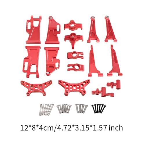 JISADER 1/14 RC Fahrzeuge, Metall Ersatzteile Set, 8 Stück, Lenkbecher für Modelle 14209 Und 14210, Rot JISADER 1/14 RC Fahrzeuge, Metall Ersatzteile Set, 8 Stück, Lenkbecher für Modelle 14209 Und 14210, Rot von JISADER