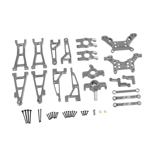 JISADER 1/16 RC Auto Upgrades Ersetzen Die Teile, Die Modifikation, Das DIY Lenkungskit, Das CNC Metall für 16207 16210 RC, Silber von JISADER