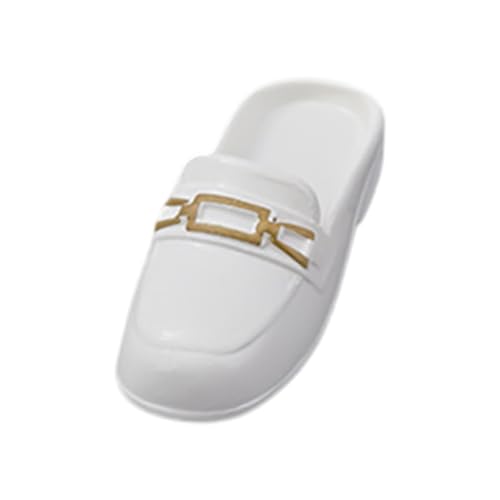 JISADER 1/6 Skala Figur Flat Mules Schuhe BJD Doll komfortable Mode tragbare Freizeit -DIY -Kostümzubehör auf Rutschen rutschen, Weiß JISADER 1/6 Skala Figur Flat Mules Schuhe BJD Doll komfortable Mode tragbare Freizeit -DIY -Kostümzubehör auf Rutschen rutschen, Weiß von JISADER