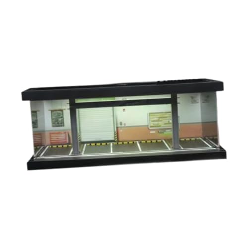 JISADER 1/64 Modellauto Vitrine für Sammler, Parkplatz Diorama mit LED, Style A JISADER 1/64 Modellauto Vitrine für Sammler, Parkplatz Diorama mit LED, Style A von JISADER