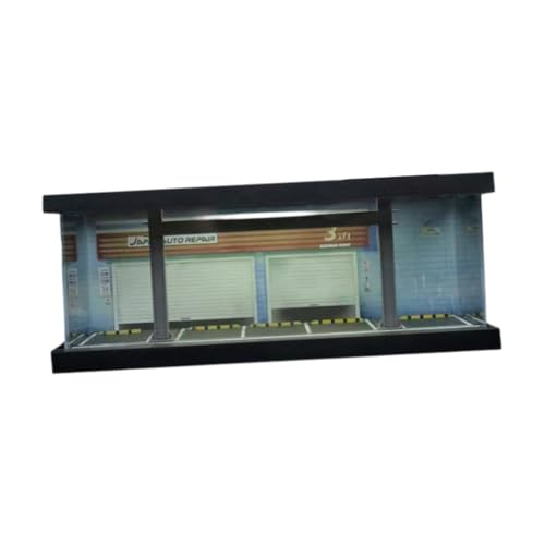 JISADER 1/64 Modellauto Vitrine für Sammler, Parkplatz Diorama mit LED, Style C JISADER 1/64 Modellauto Vitrine für Sammler, Parkplatz Diorama mit LED, Style C von JISADER