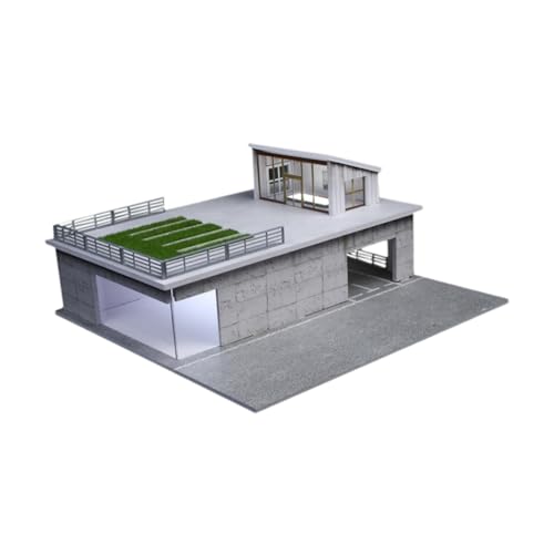 JISADER 1/64 Parkplatz -Szenen -Display -Hülle, Diecast Car Garage, mit Lichtern Schutz staubdes Simulation Hülle Home Decor von JISADER