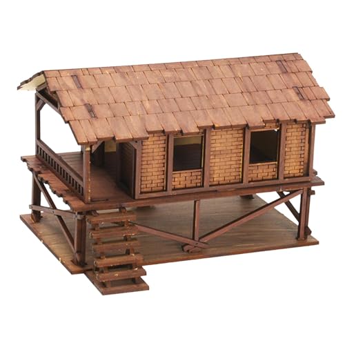 JISADER 1/72 Modelle Haus 1/72 Hausmodellbausätze DIY Holzhaus Zusammenbauen Mikrolandschaften Dekor Diorama-Layout Landschaftslayout, G JISADER 1/72 Modelle Haus 1/72 Hausmodellbausätze DIY Holzhaus Zusammenbauen Mikrolandschaften Dekor Diorama-Layout Landschaftslayout, G von JISADER
