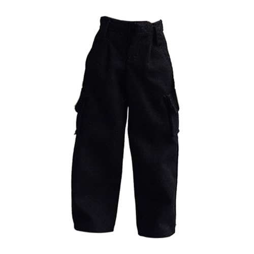 JISADER 1:12 Maßstab Action Figur Kleidung Kostüm Zubehör Hosen Casual Miniatur Puppe Kleidung, Schwarz JISADER 1:12 Maßstab Action Figur Kleidung Kostüm Zubehör Hosen Casual Miniatur Puppe Kleidung, Schwarz von JISADER