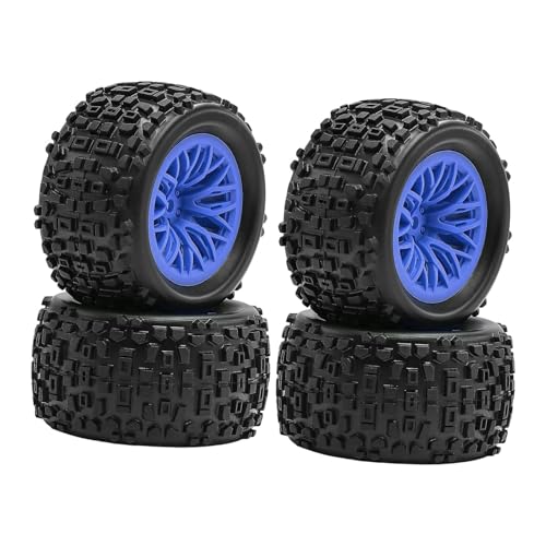JISADER 1:18 RC Autoreifen 1/18 RC Crawler Räder Komponenten Zubehör Felge Reifen, Blau von JISADER