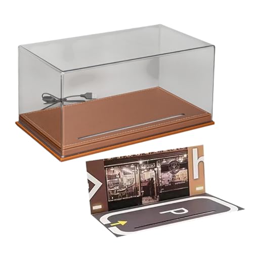JISADER 1:24 Modellauto Vitrine mit Parkplatzszene, Tischdisplay für Sammler, Braun JISADER 1:24 Modellauto Vitrine mit Parkplatzszene, Tischdisplay für Sammler, Braun von JISADER