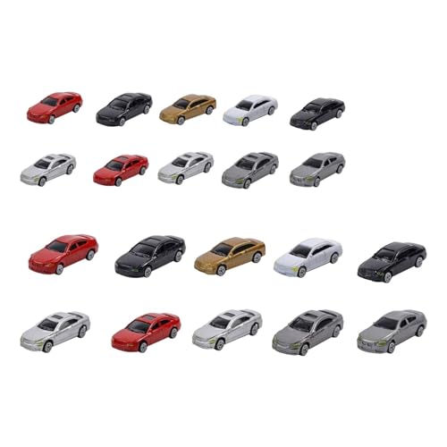 JISADER 1:87 1:75 Bemalte Autos Mini-Fahrzeug-Auto-Gebäude-Layout Diorama-Landschaftsornamente von JISADER