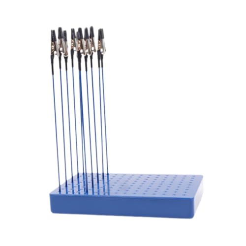 JISADER 10 Stück Lackklammern Basis Basis Basis Malerei Clip Clip Sticks für DIY Modell Malerei Handwerkshandwerk, Blaue 20 Clips von JISADER
