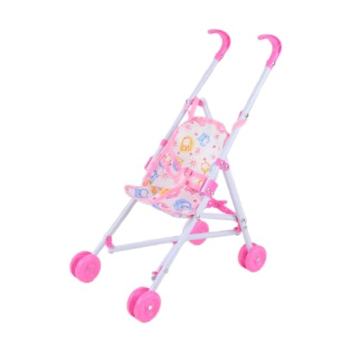 JISADER 10 Zoll Kinderwagen Spielzeug für Puppen, Faltbarer Schiebewagen für Kinder, Rot JISADER 10 Zoll Kinderwagen Spielzeug für Puppen, Faltbarer Schiebewagen für Kinder, Rot von JISADER