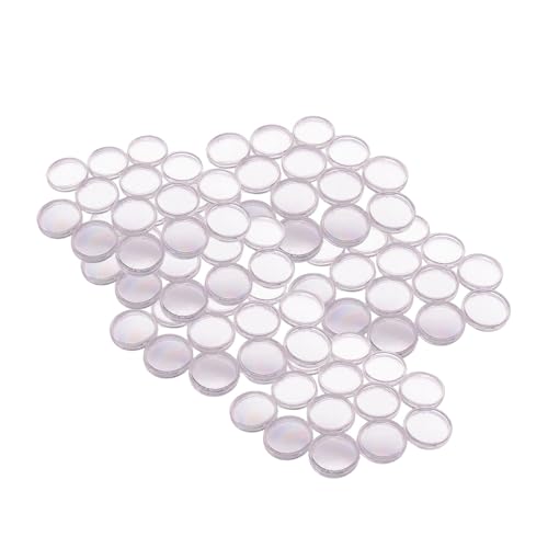 JISADER 100 Stück Klare Münzkapseln Organisator für Sammlermünzenhalter 20 Mm von JISADER