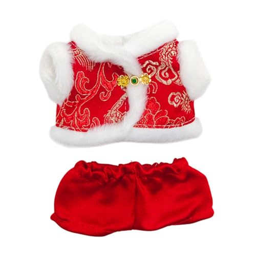JISADER 2 Stück Puppen-Outfit für Neujahr, Mantel und Hose für Figuren von 15–17 cm JISADER 2 Stück Puppen-Outfit für Neujahr, Mantel und Hose für Figuren von 15–17 cm von JISADER