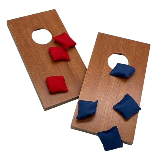JISADER 2X Holz Corn Hole Boards Set Mini Taschen Werfen Spiel Set Werfen Spiel Outdoor Spiel Mini Desktop Cornhole für Männer Solo Indoor JISADER 2X Holz Corn Hole Boards Set Mini Taschen Werfen Spiel Set Werfen Spiel Outdoor Spiel Mini Desktop Cornhole für Männer Solo Indoor von JISADER