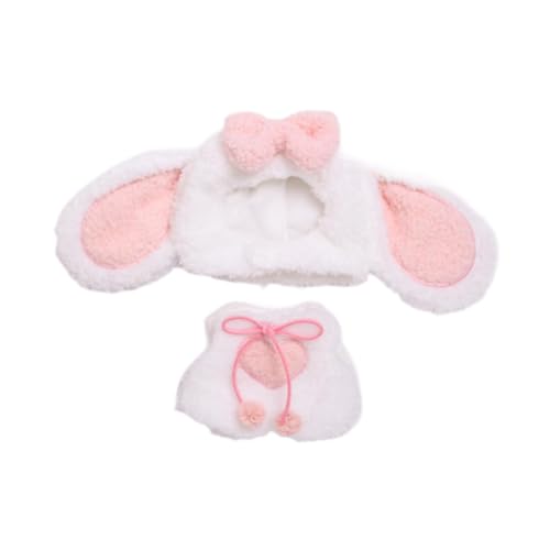 JISADER 2er Set Bunny Overall Und Hut für Puppen von 15–17 cm von JISADER