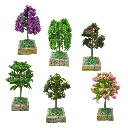 JISADER 6pcs Mini Landschaftsbäume Zum DIY Landschaftslandschaft für Modellbahn JISADER 6pcs Mini Landschaftsbäume Zum DIY Landschaftslandschaft für Modellbahn von JISADER