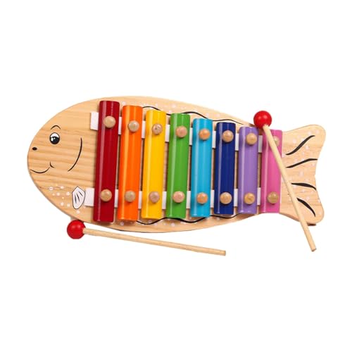 JISADER 8 Noten chromatisches Glockenspiel Xylophon, Valentinstagsgeschenke für Kinder, Xylophon mit Schlägeln, von JISADER