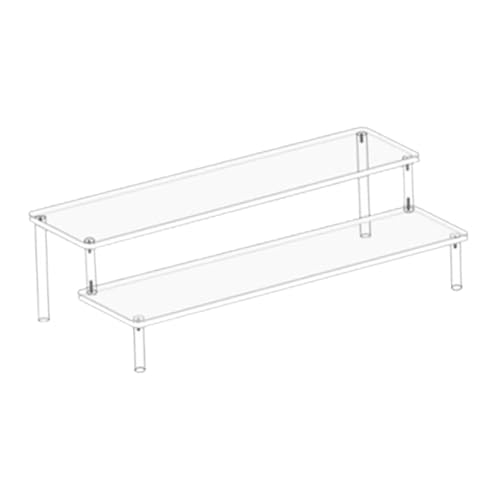 JISADER Acryl-Riser-Display-Regal, Regal, Dessert-Regal, transparenter Cupcake-Ständer, 2-stufig JISADER Acryl-Riser-Display-Regal, Regal, Dessert-Regal, transparenter Cupcake-Ständer, 2-stufig von JISADER