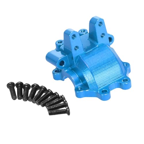 JISADER Aluminiumlegierung vordere Getriebe Getriebe Getriebe Getriebesfall Getriebekoffer für 1:14 H14BM 14210 14209 RC -Auto -Ersatzteile, Blau von JISADER