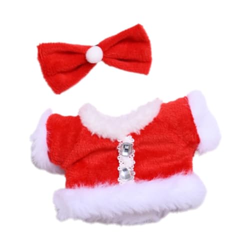JISADER Anziehset für Plüschfiguren, Puppenkostüm mit Kopfbedeckung für Kleine Mädchen, Geeignet für 17 cm Große Puppen, Oberteil Und Kopfbedeckung JISADER Anziehset für Plüschfiguren, Puppenkostüm mit Kopfbedeckung für Kleine Mädchen, Geeignet für 17 cm Große Puppen, Oberteil Und Kopfbedeckung von JISADER