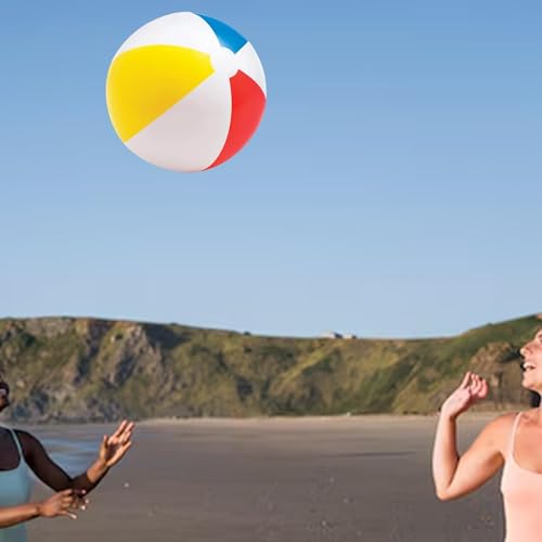 JISADER Aufblasbarer Strandball, Regenbogen-Strandball, Eltern-Kind-Interaktion, Unterhaltung, aufblasbares Schwimmbadspielzeug für Jungen im Freien, 51 cm JISADER Aufblasbarer Strandball, Regenbogen-Strandball, Eltern-Kind-Interaktion, Unterhaltung, aufblasbares Schwimmbadspielzeug für Jungen im Freien, 51 cm von JISADER