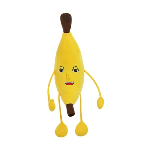 JISADER Bananenspielzeug Süßes Tobache Kissen Im Stofftier Begleiten Die Ausgestopften Früchte, 50cm von JISADER