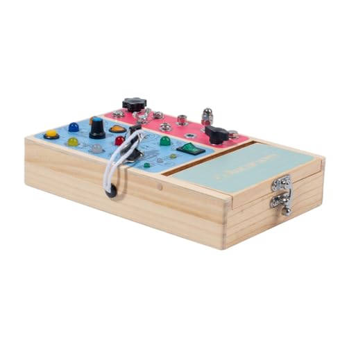 JISADER Beschäftigter Vorstand mit Lights Fine Motor Skills Activity Board für 1 2 3 4 Jahre alt von JISADER