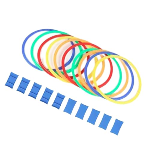 JISADER Beweglichkeitsringe, Geschwindigkeitsringe, Geschwindigkeitstrainingsringe, Kreis Sprungreifen für Übungsspiele, 42cm JISADER Beweglichkeitsringe, Geschwindigkeitsringe, Geschwindigkeitstrainingsringe, Kreis Sprungreifen für Übungsspiele, 42cm von JISADER