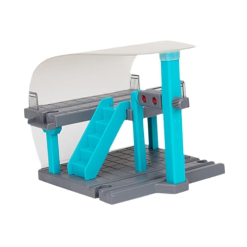 JISADER Eisenbahnteile, Rollenspiel Bahnhof, Modelleisenbahnstation für Geschenke, Blau JISADER Eisenbahnteile, Rollenspiel Bahnhof, Modelleisenbahnstation für Geschenke, Blau von JISADER