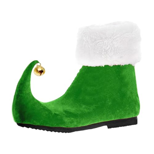 JISADER Elfenschuhe, lustige Weihnachtselfenstiefel, grüne Weihnachtselfenschuhe für Kostümpartys, 42 JISADER Elfenschuhe, lustige Weihnachtselfenstiefel, grüne Weihnachtselfenschuhe für Kostümpartys, 42 von JISADER